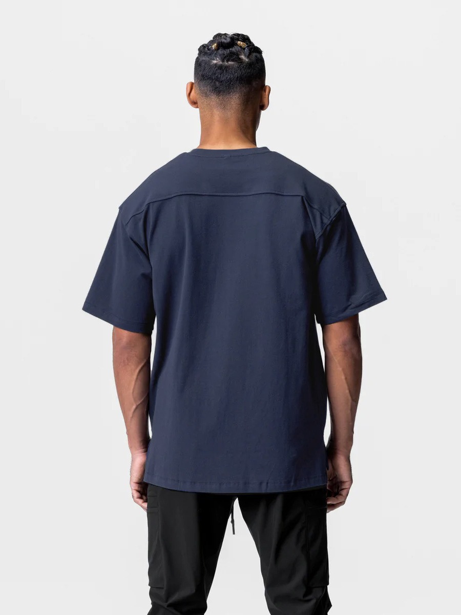 Camiseta Deportiva de Algodón de Corte Holgado Crazy Muscle Summer para Hombre, Color Sólido, Talla Grande, Entrenamiento Físico, Cuello Redondo, Manga Corta, Secado Rápido