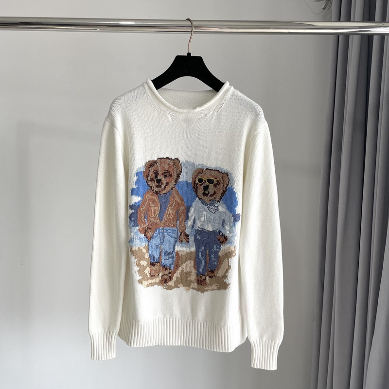 Cross-Border~Scan Code Available, Autumn and Winter Style, Heavy-Duty Pure Cotton Double Bear Design, Roll-Neck College Style, Age-Reducing Versatile Sweater for Women Cross-Border~Scan Code Available, Autumn and Winter Style, Heavy-Duty Pure Cotton Double Bear Design, Roll-Neck College Style, Age-Reducing Versatile Sweater for Women
