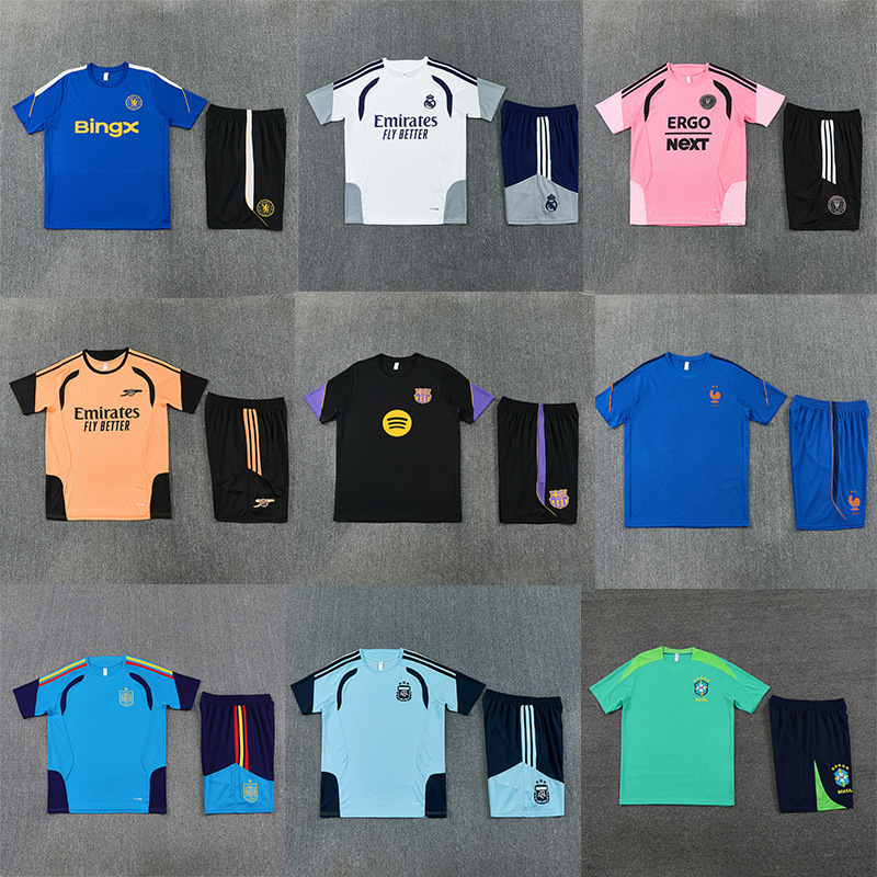 Wholesale Real Madrid, Barcelona, Arsenal, Inter Milan, Brazil, Spain, Germany, France Fan Edition Football Training Uniform Set Wholesale Real Madrid, Barcelona, Arsenal, Inter Milan, Brazil, Spain, Germany, France Fan Edition Football Training Uniform Set