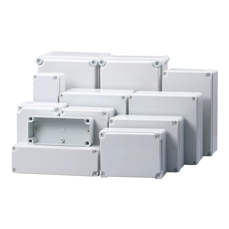 Outdoor monitoring waterproof box transparent plastic waterproof wiring box ABS electrical button box distribution box instrument box