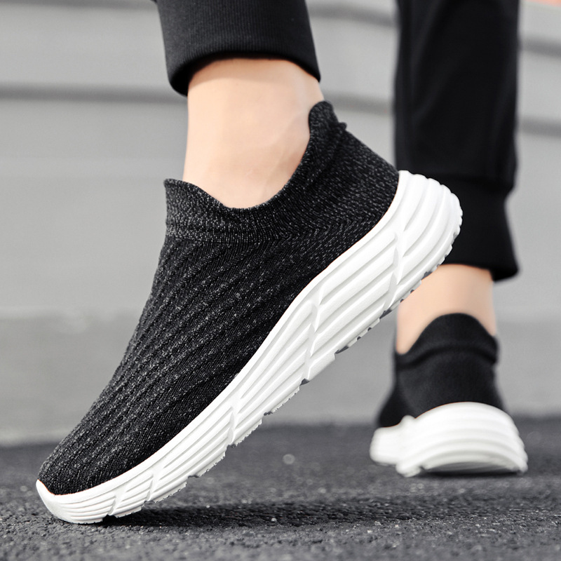 Zapatos de senderismo transfronterizos al aire libre de otoño zapatos de malla transpirables ligeros y suaves zapatos de calcetines para hombres