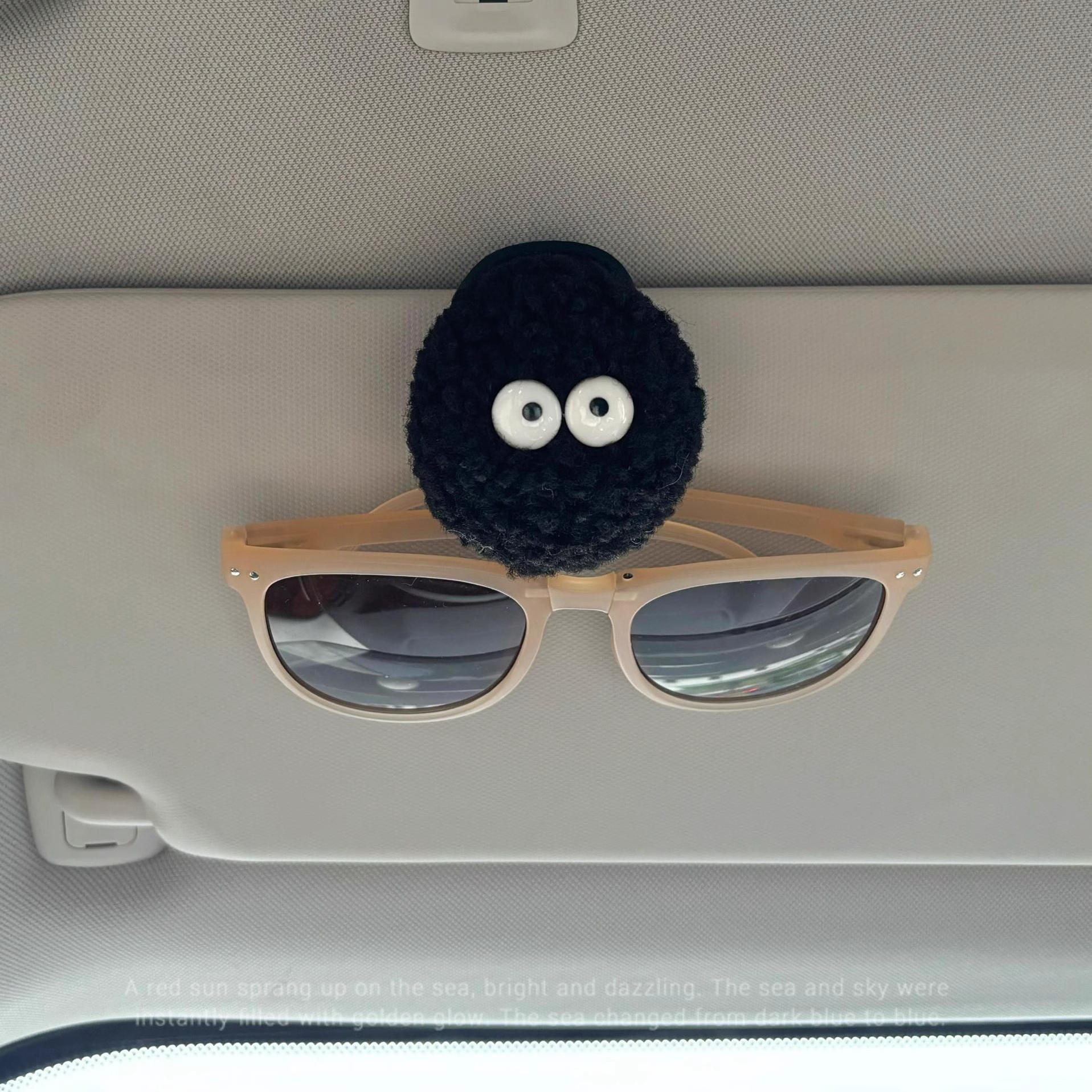 Multifunctional Car Glasses Holder Car Glasses Holder Leather Car Sun Visor Storage Box Car Sunglasses Holder Card Holder