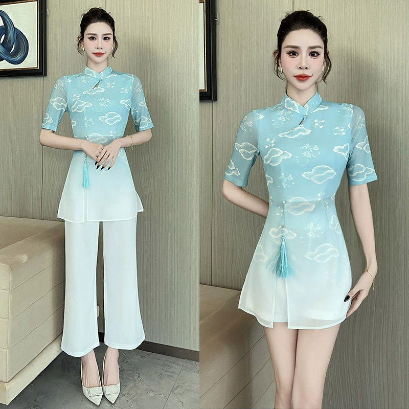 2025 Новый китайский стиль улучшенный набор cheongsam