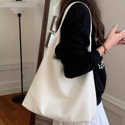 Retro Maillard style commuter bag large capacity bag for women 2024 new popular relaxed shoulder bag tote bag