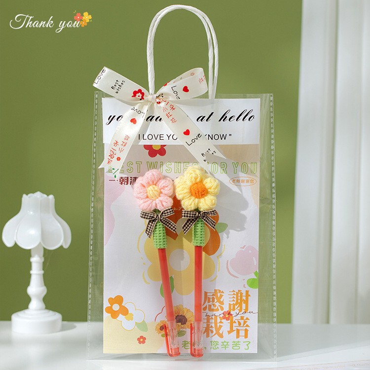 教师节礼物2025新款实用手工diy花束红笔幼儿园小学送女老师高档|undefined