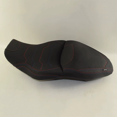 Suitable for Bmw S1000Xr M1000Xr Motorcycle Integrated Seat Cushion, Front and Rear Seat Cushion, One-Piece Seat Cushion (Motorcycle cushion) - thickened-20mm-black
