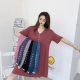 Special Sale Clear Encrypted Modal Nightdress Buckle Pleated Fashion Home Lively Medium Long dress Can Wear