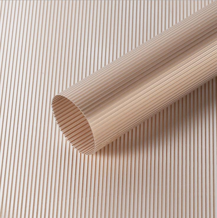 Fábrica de fiestas de flores al por mayor nueva línea de textura flor embalaje florista de color sólido papel de envoltura flor