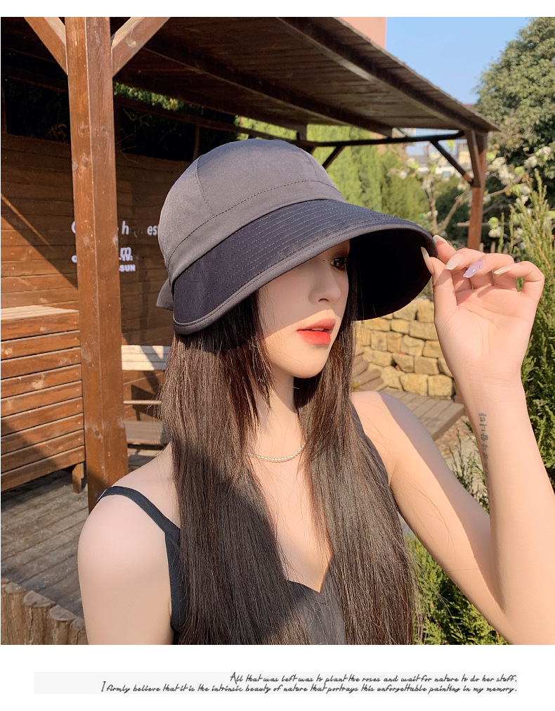 Women's Bowknot Duckbill Cap Sun Hat With Uv Protection_voghion.com
