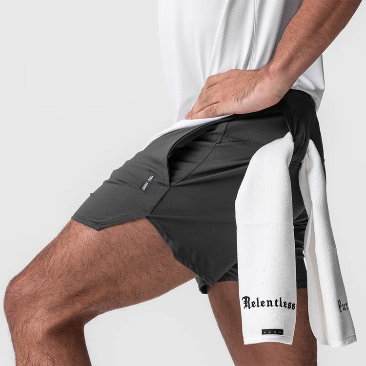 Cross-Border Men's Clothing, Men's Shorts, Summer Outerwear, American-Style Youth High-Waisted Quick-Drying Shorts, Outdoor Running Sports Shorts