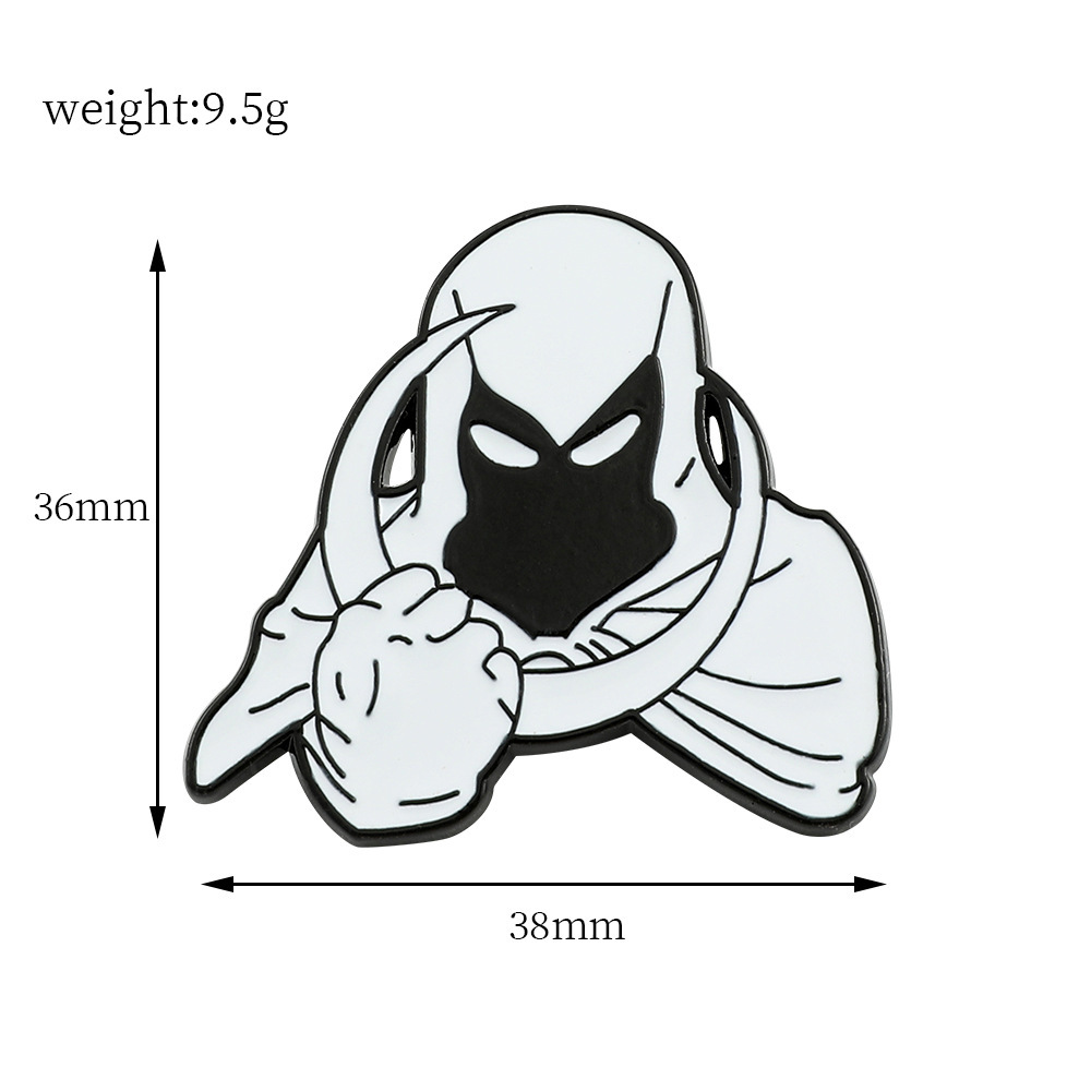 Nuevo broche de película europea y americana de Marvel transfronteriza Moonlight Knight Crimson Bruja Loki Thanos esmalte PIN