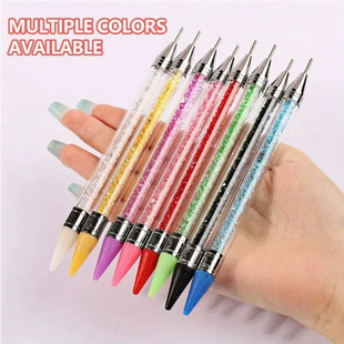 Nail Pen Nail Drill Crayon Iron Boxed Double-Head Dual-Use Unloading Drill Pen DIY Nail Drill Tool