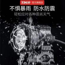 摩托车射灯爆闪 强光摩托车灯超亮led大灯开道灯强光12v 聚光铺路