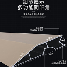 铝合金方管方通刮尺直尺靠尺空心扁管批墙刮灰找平方条2米3米冲筋