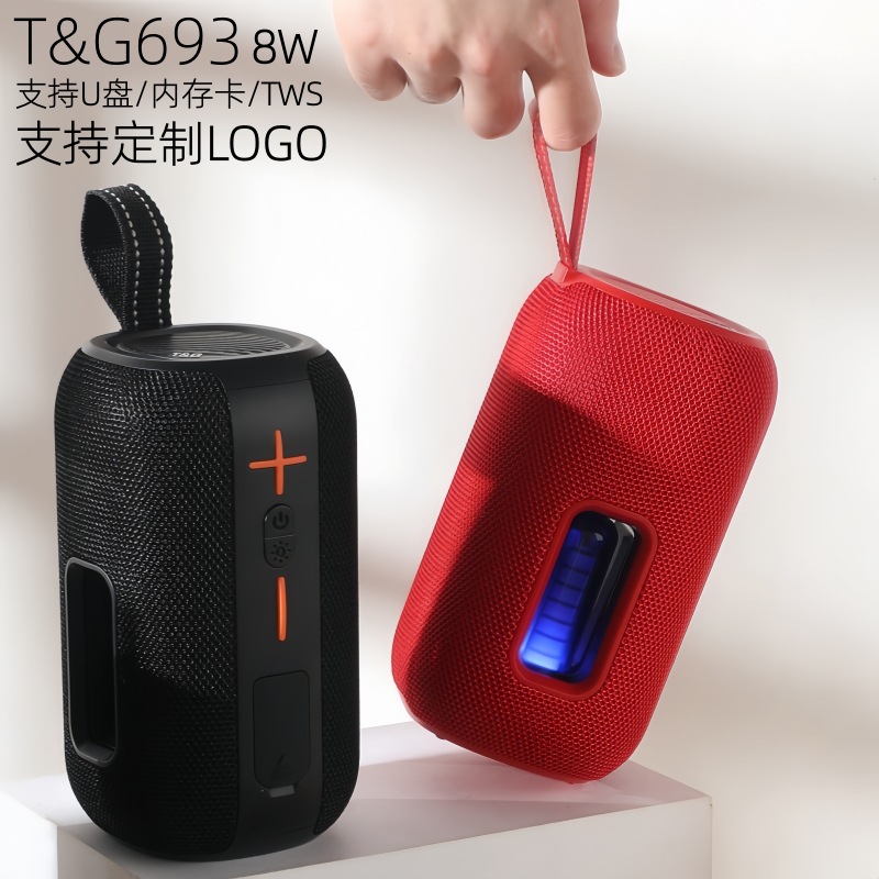 Transfronterizo TG693 altavoz Bluetooth portátil tela inalámbrico subwoofer portátil al aire libre TWS regalo altavoz Bluetooth