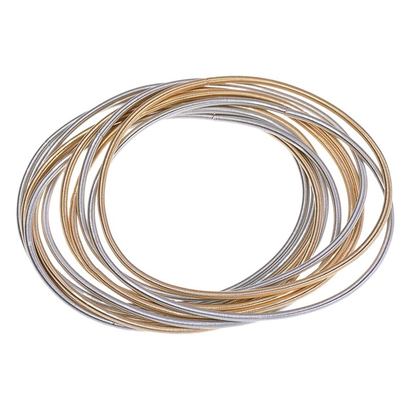 Diámetro del alambre 1,7mm primavera pulsera de alambre de acero al carbono se puede apretar la cabeza del tornillo se puede abrir alambre de acero pulsera de Primavera al por mayor