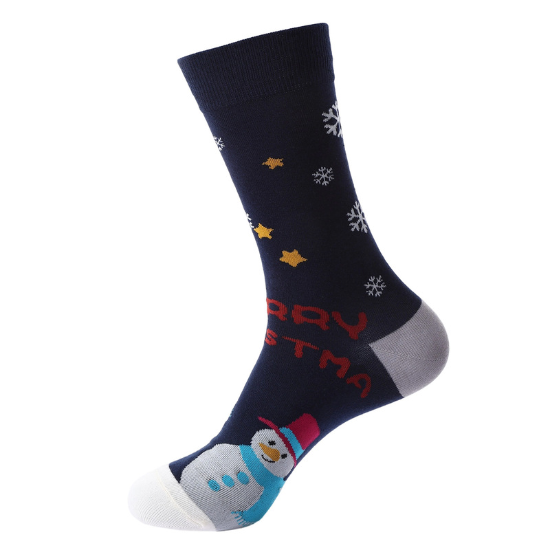 Haichin 外国貿易クリスマスミッドカーフソックス男性用ヨーロッパとアメリカのトレンディなブランドクリスマスソックス女性用クロスボーダーサンタクローストレンディソックス|undefined