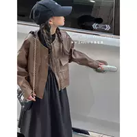 Sun Xiaomei бренд распродажа корейская детская одежда для девочек короткая куртка весна корейская новая детская кожаная куртка 2025 новый
