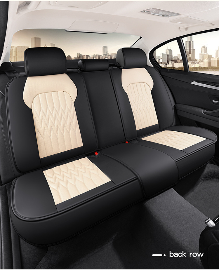 23 new all-inclusive split head full leather Four Seasons universal car seat cushion seat cover entity cross-border Amazon