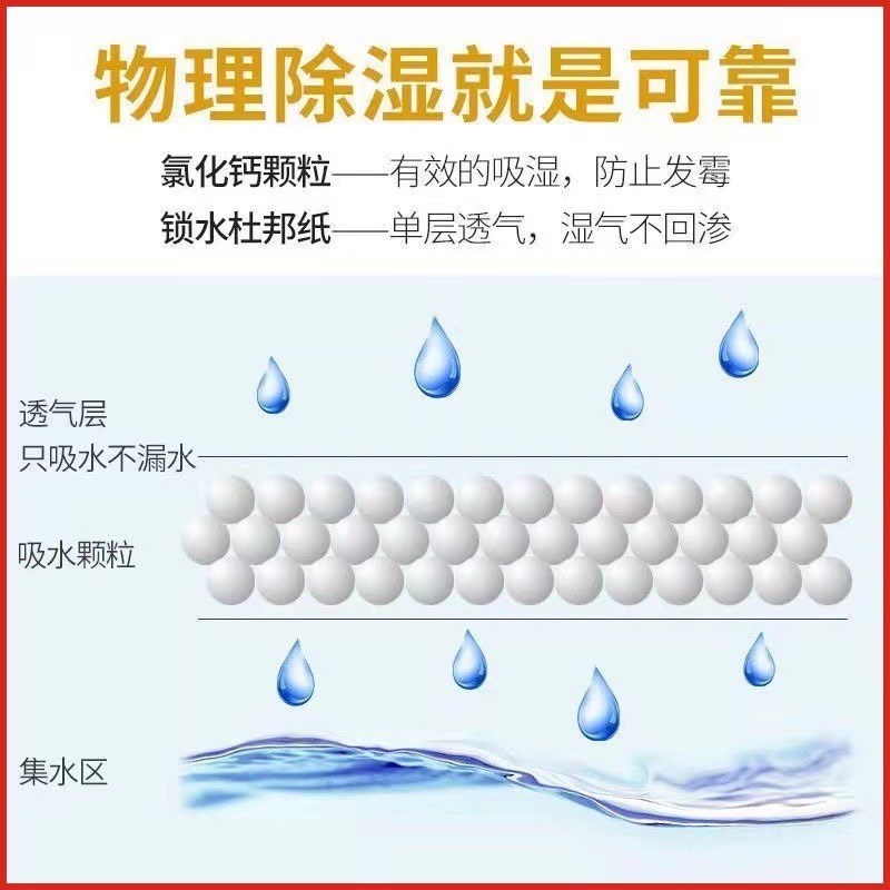 Dehumidification bag moisture absorption and drying indoor wardrobe hangable mold-proof and moisture-proof bag moisture absorption box artifact student dormitory home