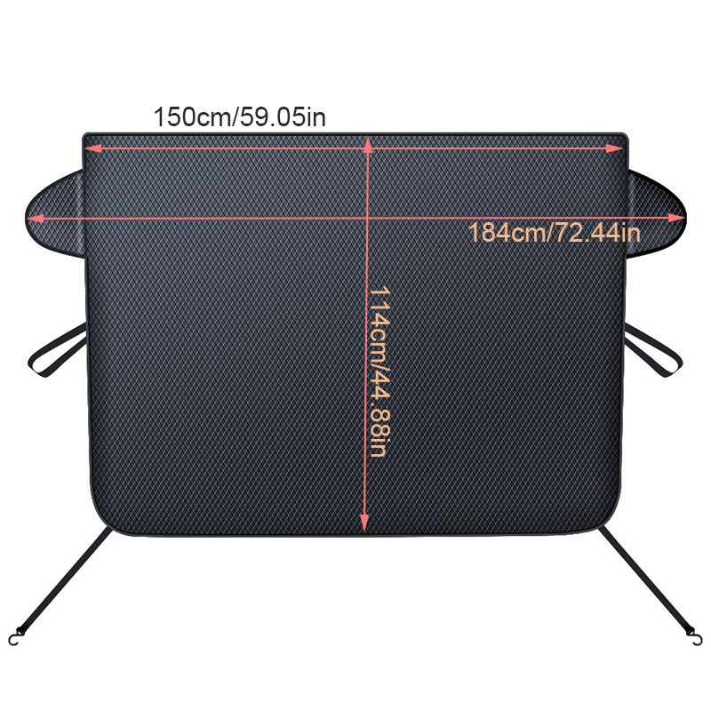 Universal Car Snow Cover Front Windshield Waterproof Oxford Fabric Sun Shade (Car snow shield) - 150114cm