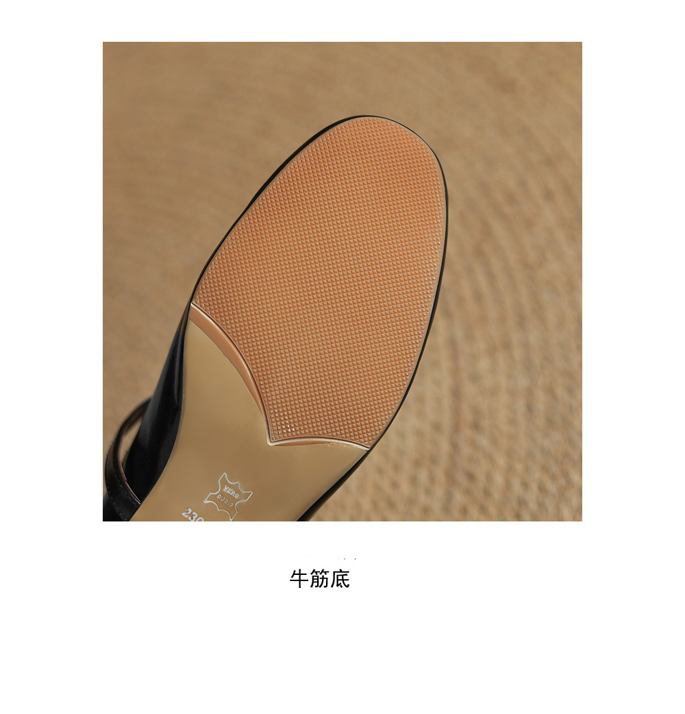 Dép sandal nữ quai chữ V đế bệt mũi trùm phong cách thời trang — màu nâu chi tiết 20