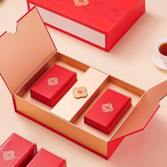 Neutral Tea Packaging Box Empty Gift Box Black Tea Green Tea Red Tea Packaging Box Rock Tea Gift Box Empty Box Wholesale