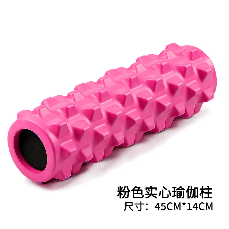 メーカー45cmフィットネスフォームシャフト筋肉リラックスローリングヨガコラム狼牙棒ローラー初心者マッサージ脚|undefined