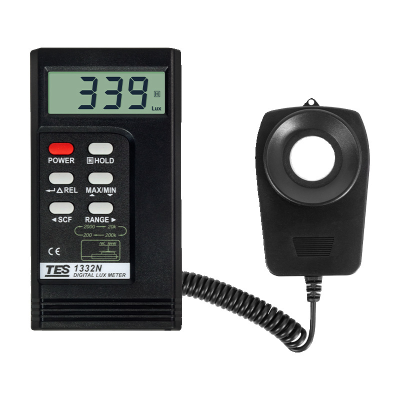 台湾泰仕 TES1332N数字照度计 TES-1332N照明测光仪 专业亮度计