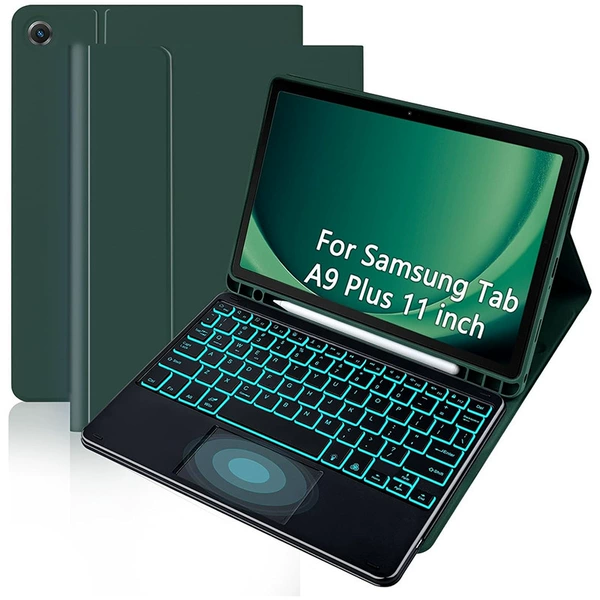 Dark Night Green Protection Case+Black Mound Touch Backlight Keyboard