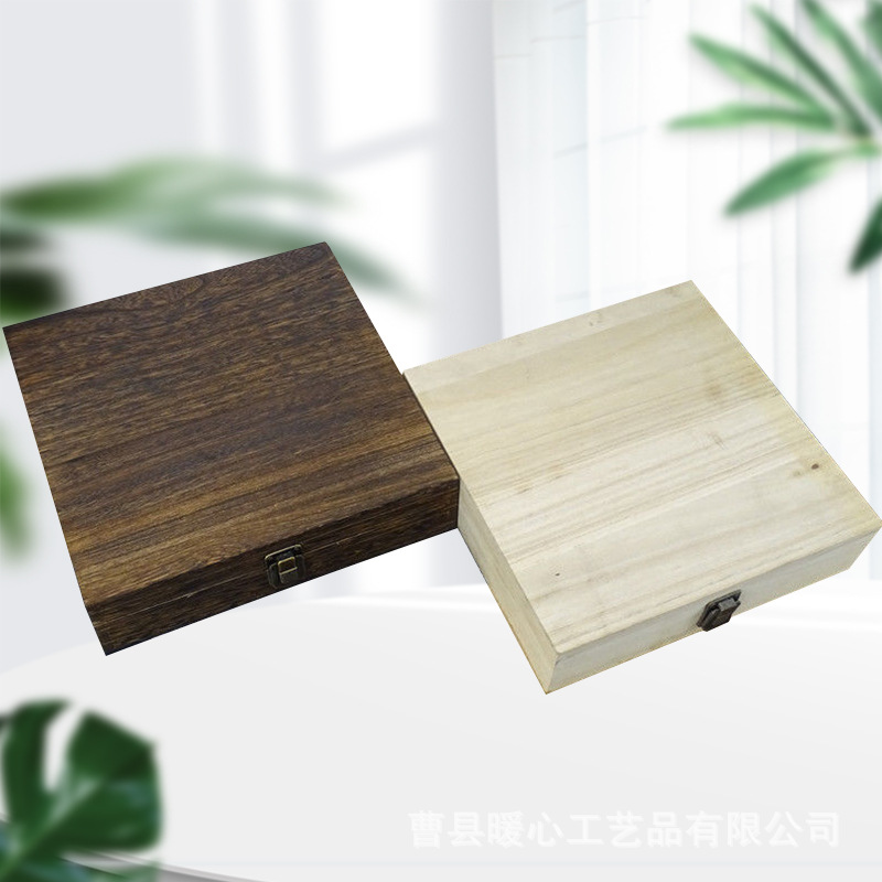 批发实木家用单层普洱茶盒茶饼包装盒精美福鼎白茶收纳空礼盒