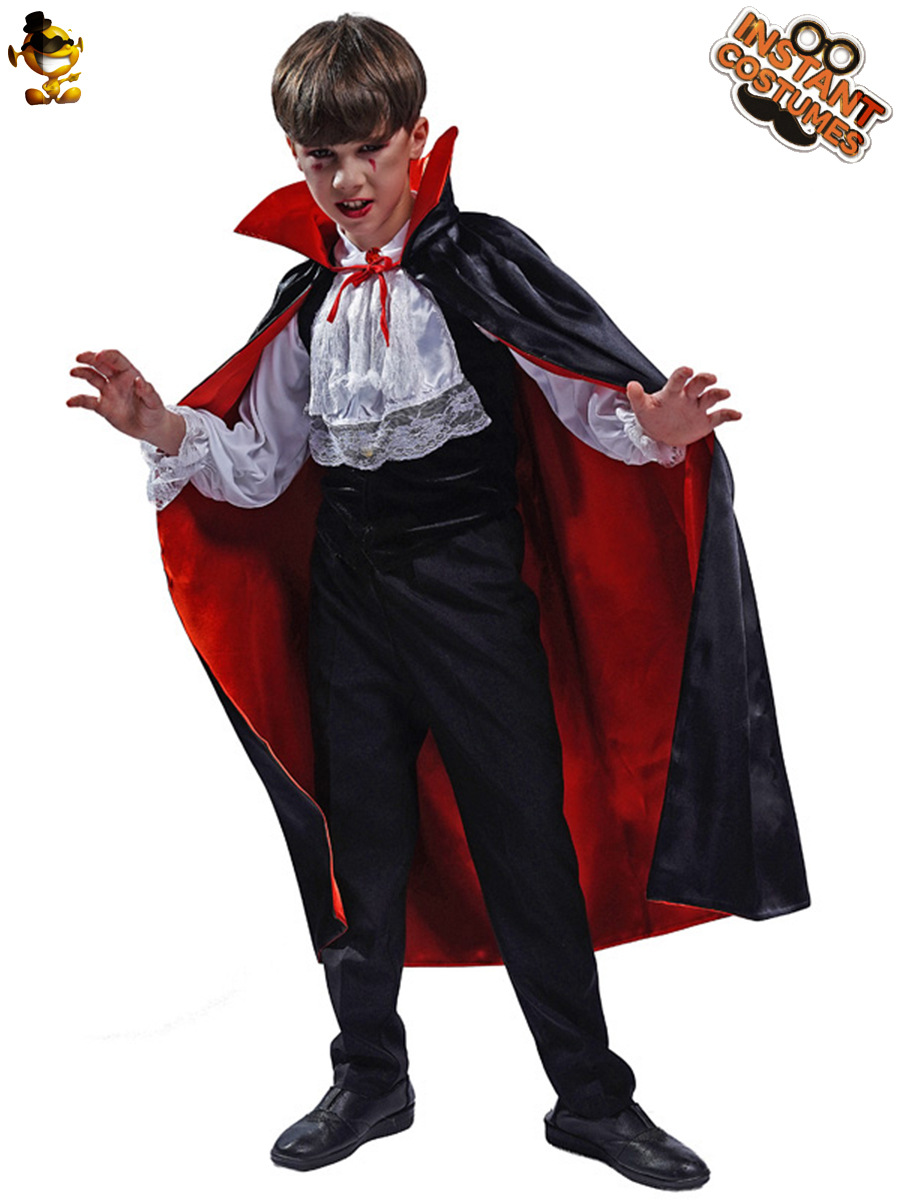 Halloween niño vampiro cosplay juego de rol traje de fiesta vampiro traje de escenario traje de rendimiento