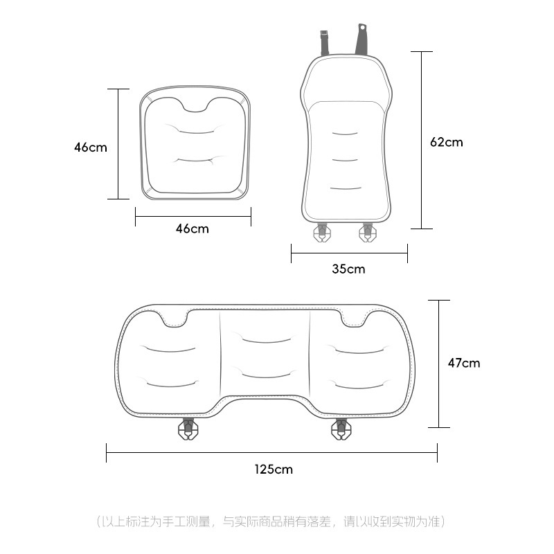 适用奔驰C级E级坐垫e300l/c260l/glc300/glb四季通风透气座垫四季|undefined