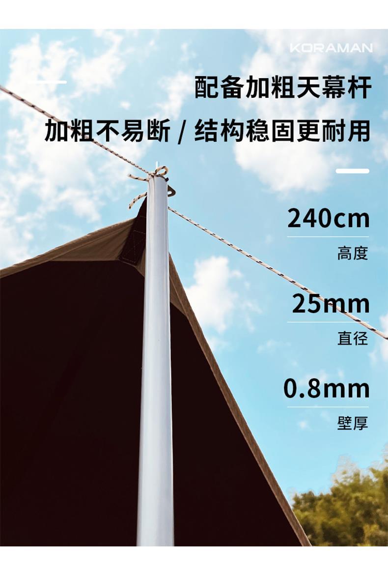 Black Glue Canopy Butterfly Outdoor Camping Tent Picnic Equipment Super Light Camping Black Glue Coated Hexagon Awning
