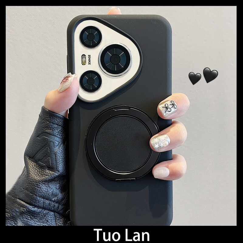 Tuolan new fulcrum shell for Huawei pura70pro phone shell couples ultra simple solid color liquid silicone mate60pro360 degree rotating bracket mate40 skin feeling 50 women Tuolan new fulcrum shell for Huawei pura70pro phone shell couples ultra simple solid color liquid silicone mate60pro360 degree rotating bracket mate40 skin feeling 50 women