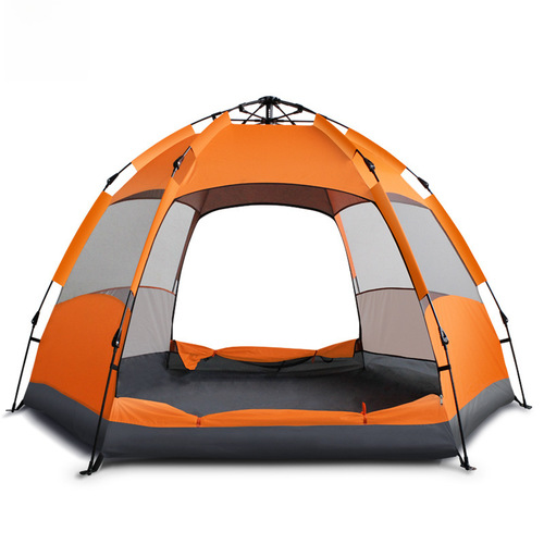 Outdoor supplies Amazon outdoor waterproof hexagonal tent travel camping automatic quick-open tent camping