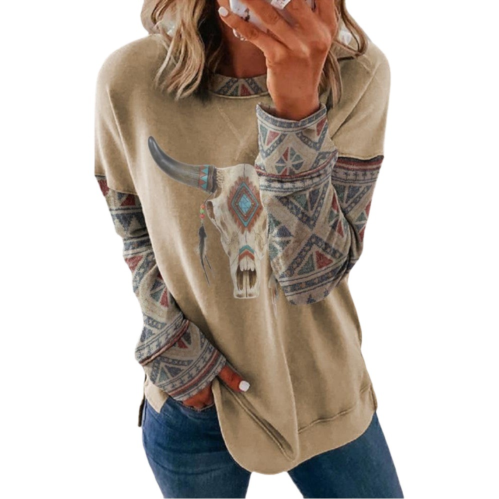 Sudadera de Cuello Redondo para Mujer de Fibra de Poliéster, Manga larga