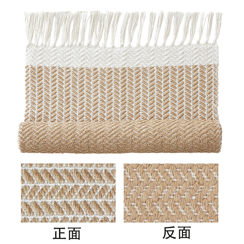 Comercio exterior transfronterizo alfombra de algodón trenzada moderna simple alfombra de cama doméstica alfombra retro lavable a máquina