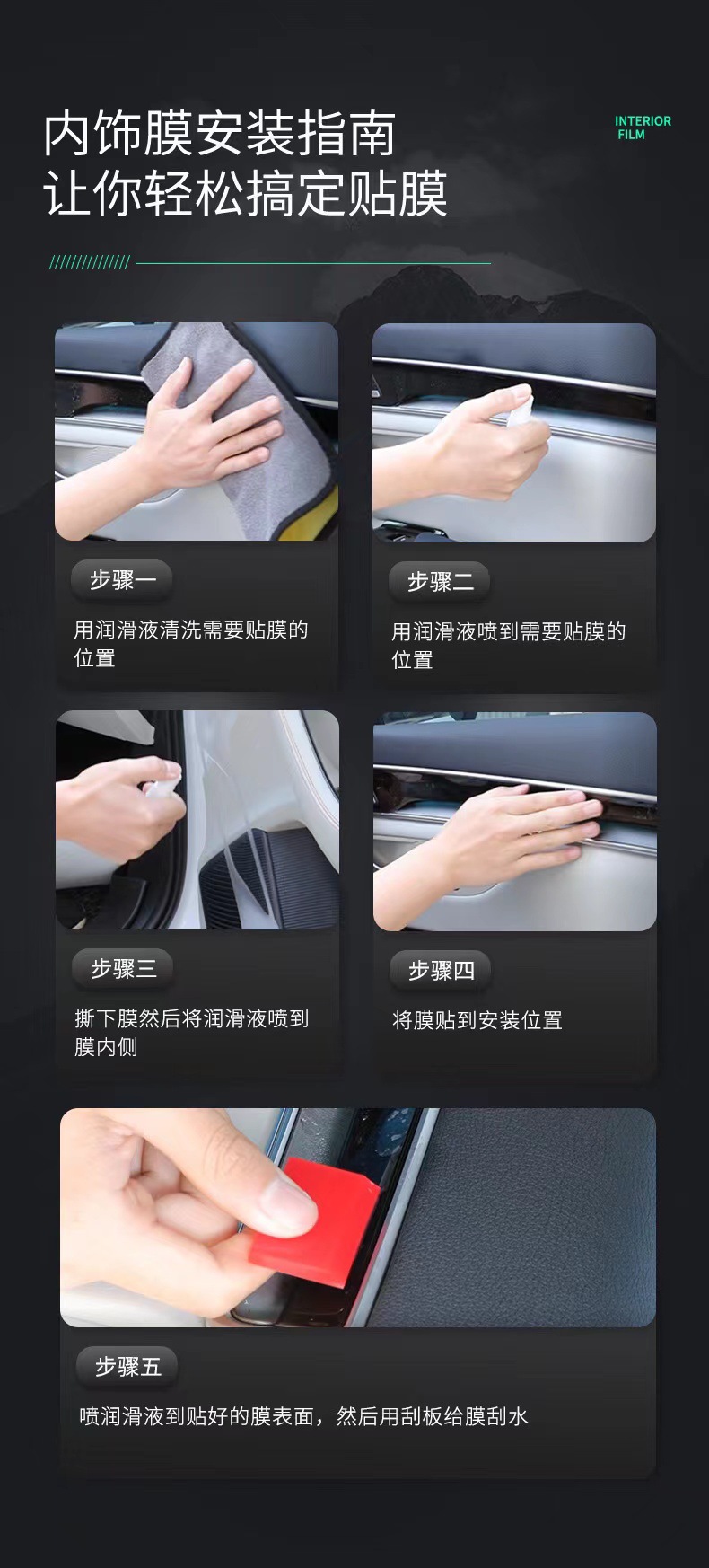24 models of AITO M5 interior protection film, center console film, navigation screen film, new car interior accessories, and modification parts