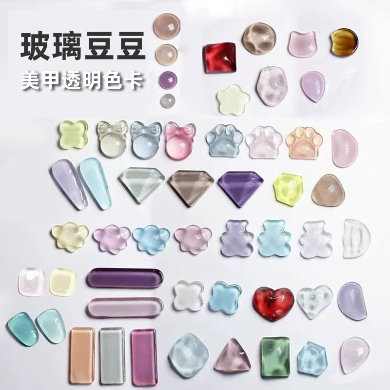 Водная рябь для печати ногтей цветная карта Овальная квадратная плоскость прямоугольная цветная карта для ногтей бусины прозрачные Ломтики для ногтей Дуду