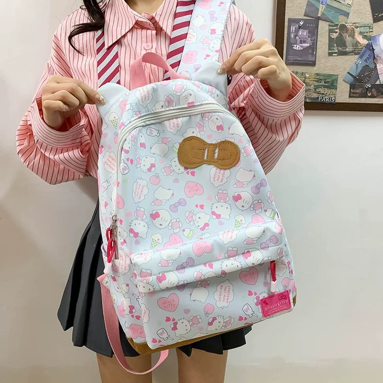 Рюкзак (Hello Kitty) большой школьный рюкзак для учеников, легкий 0,25 кг