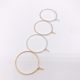 DIY accessories anti-allergy nine word ear coil round 9 word wine cup earring ring bead earring wholesale