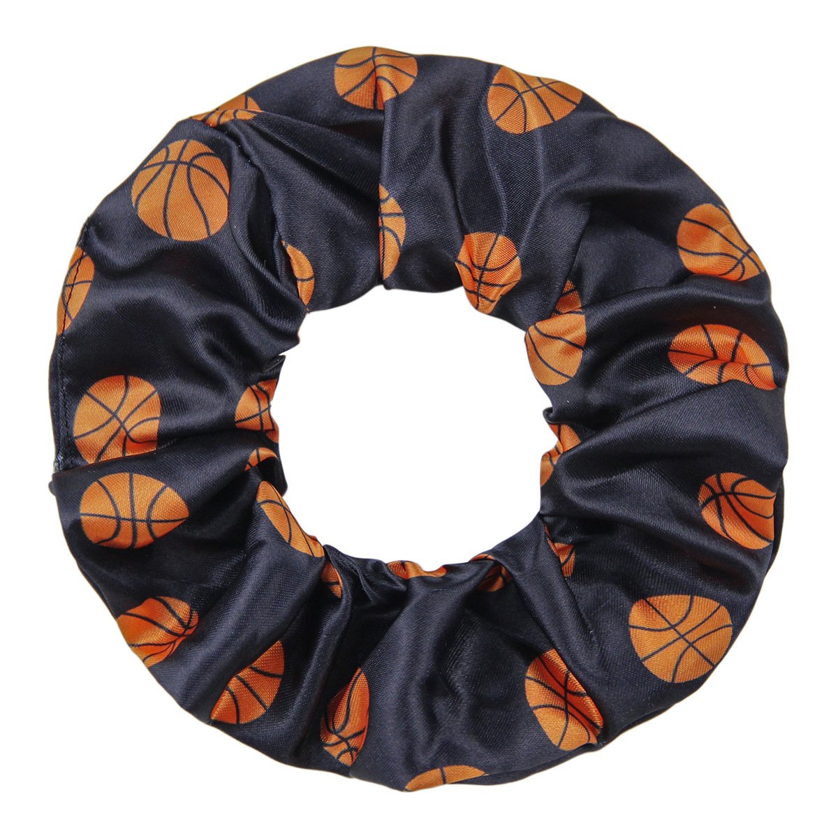 20g Weight Large Intestine Hair Ring, Hair Tie Hair Accessories Type 5 PCS/Package Quantity Holiday, Daily Occasion Polyester Material Basketball, Football Pattern Women's Gender Classic Style, Korean Style Style Women's Classic Style Korean Style Basketball Football Cloth Polyester Large Intestine Hair Ring Hair Tie 11