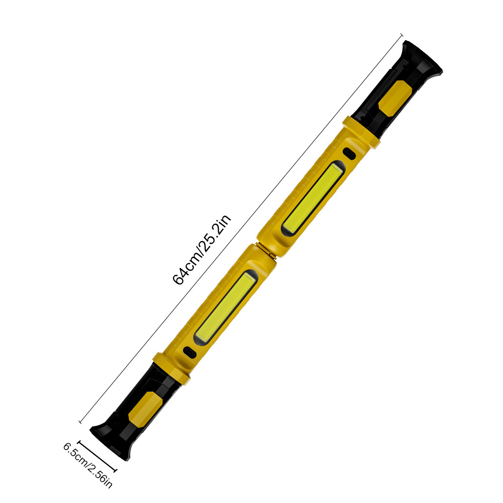 2-in-1 Multifunctional Magnetic Outdoor Lighting with Hook Led Auto Repair Light Plastic Emergency Repair Work Light