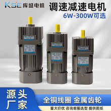无极定速齿轮减速单相交流调速电机220v微小型可调变速6W120W批发