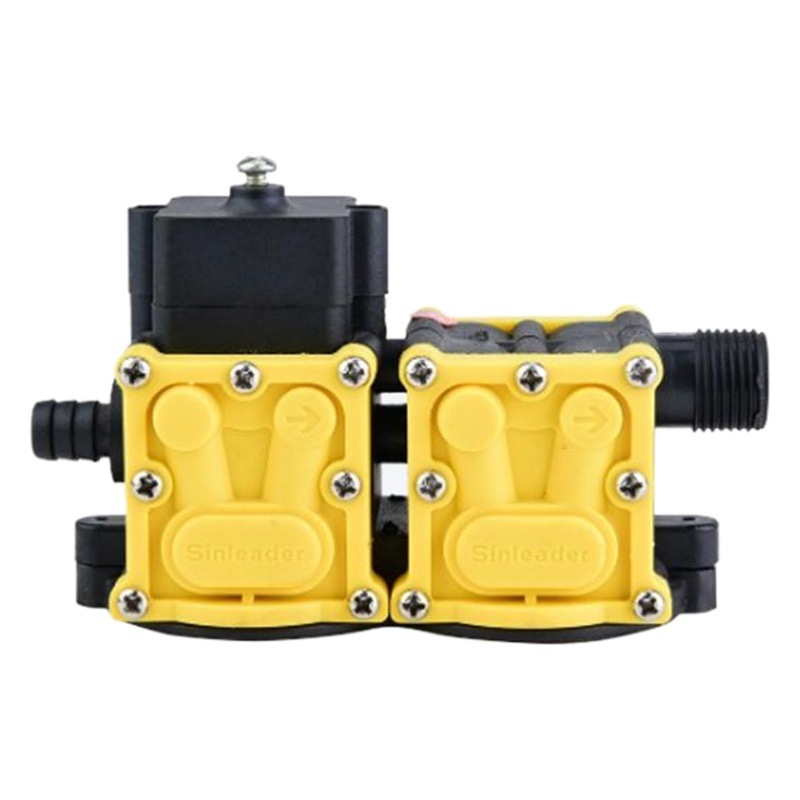 Taizhou XLD xinlida diafragma bomba de agua accesorios de cabeza de la bomba 12V de doble núcleo pulverizador eléctrico cabeza del motor de reflujo