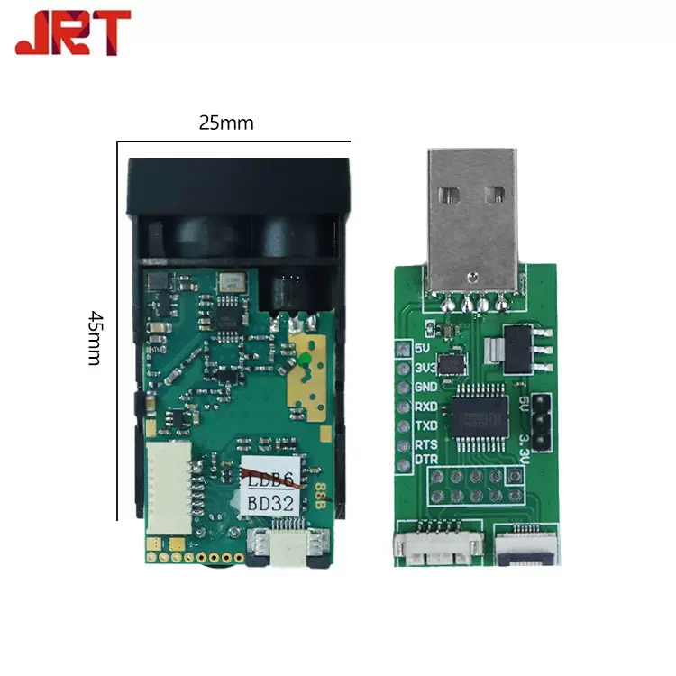 USB测距仪模块工厂 轨道形变监测 40米相位激光测距传感器