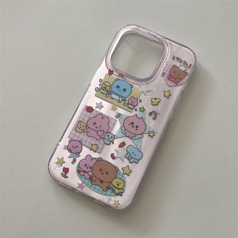 趣味彩色崔高兴链条适用iPhone16苹果15ProMax/14/13手机壳少女心|undefined