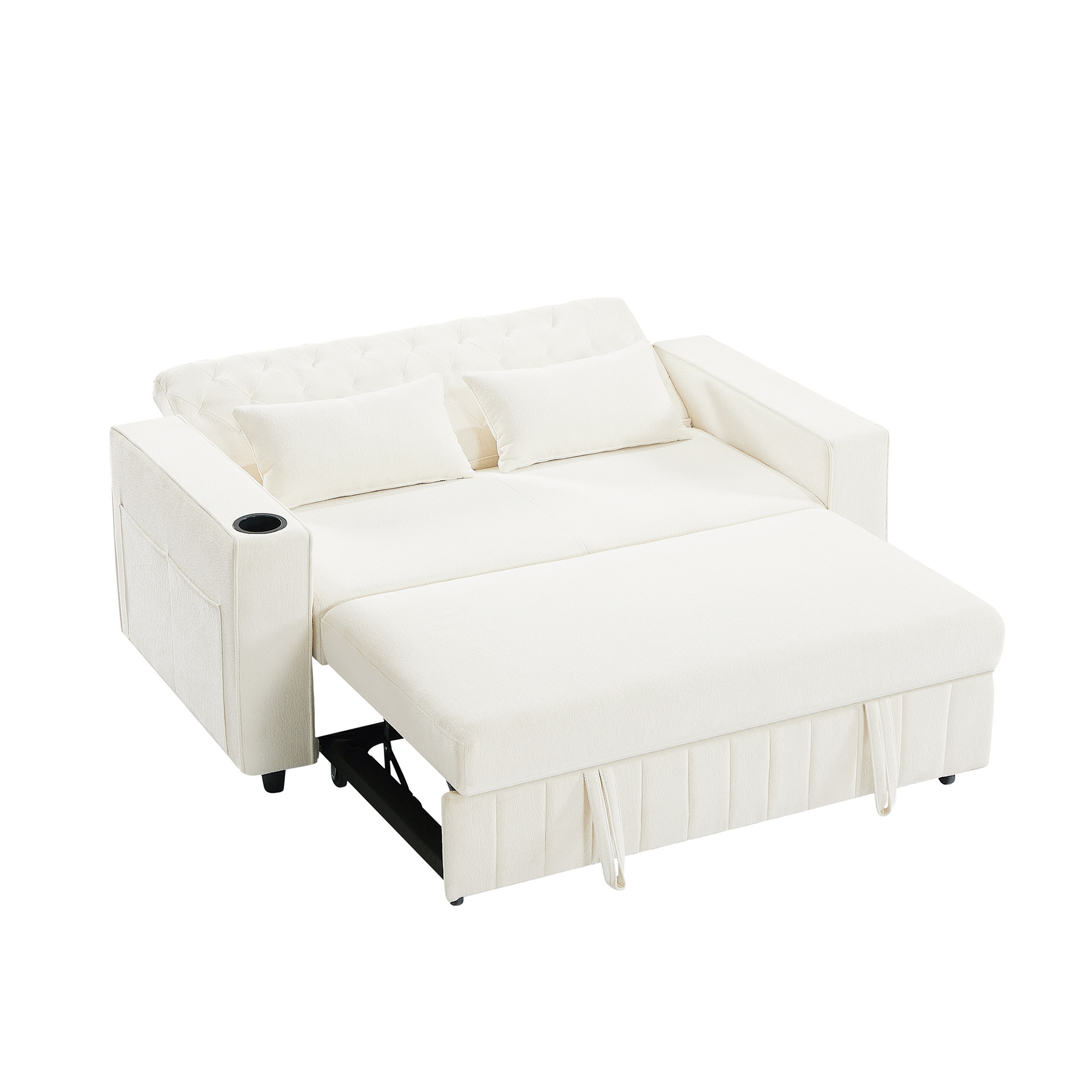 Red de celebridades, sofá cama de franela de apartamento pequeño, sala de estar de apartamento pequeño, sofá cama telescópico simple multifuncional de doble uso
