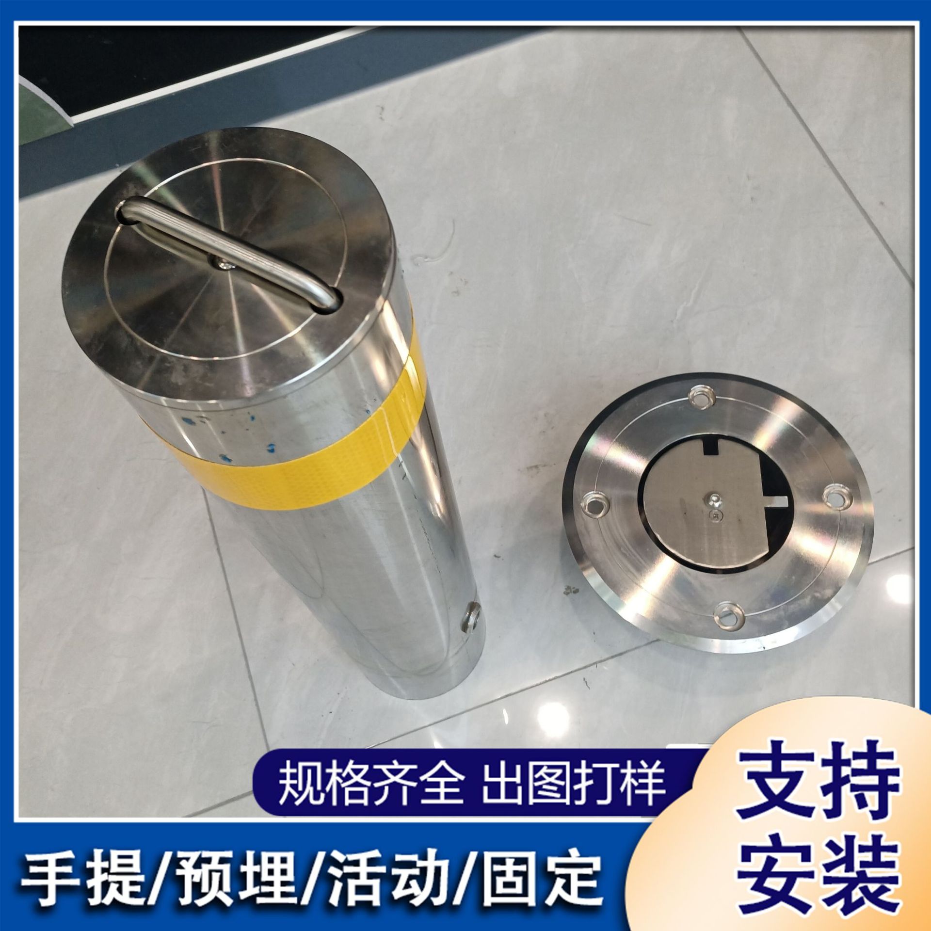 201/304不锈钢警示柱一手货源车站酒店可移动隔离止车柱多种规格